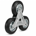 Close-up of durable multi-wheel Stair Climber Castors designed for smooth load transport over stairs and uneven surfaces