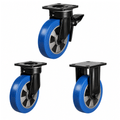 Heavy Duty Castors with 160-200mm polyurethane on aluminium wheels for 600-800KG load capacity