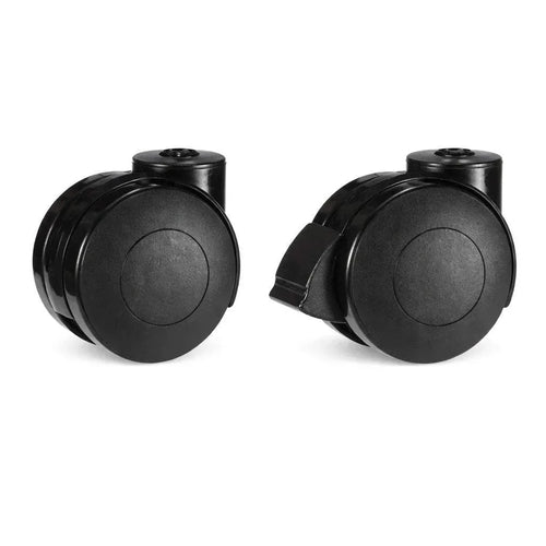 75mm wheel furniture castor with durable black rubber tyre and metal frame for smooth movement on various floors