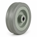 Grey non-marking rubber castor wheels in various sizes for smooth, quiet operation and floor protection
