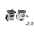 Footmaster Castors plate mounted with levelling foot for heavy-duty industrial equipment stability and mobility
