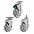 100mm light duty non-marking plastic castors with 100kg load capacity for smooth, floor-protecting mobility