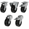 Medium duty cast iron wheel castors 100-200mm with 220-400kg load capacity for industrial use
