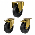 Heavy duty cast iron castors 125-250mm wheel diameter with 650-800kg load capacity for industrial use