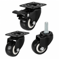 50mm light duty castor with non-marking PVC wheel supporting up to 50kg load for smooth, quiet, and floor-friendly mobility