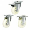 Light Duty Castors with polypropylene wheels in 75-125mm sizes for 80-100kg load capacity