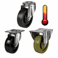 Medium Duty Castors with high temperature resistant wheels 80-125mm diameter and 150-250KG load capacity