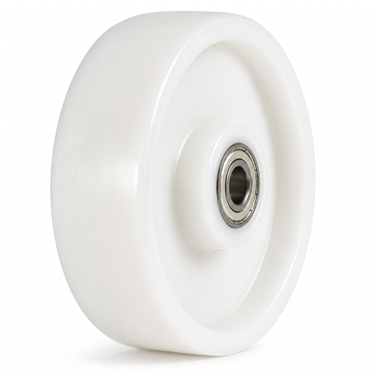 Heavy-duty nylon castor wheels with ball bearings, 100-200mm diameter, supporting 400-1000kg load for industrial use