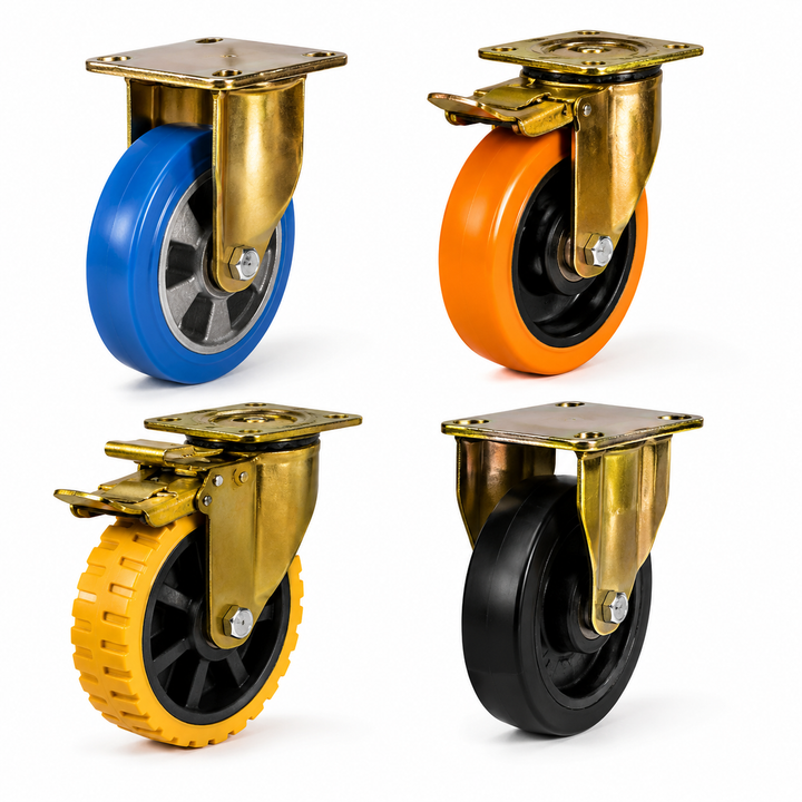 Pressed Steel Frame Heavy Duty Castors