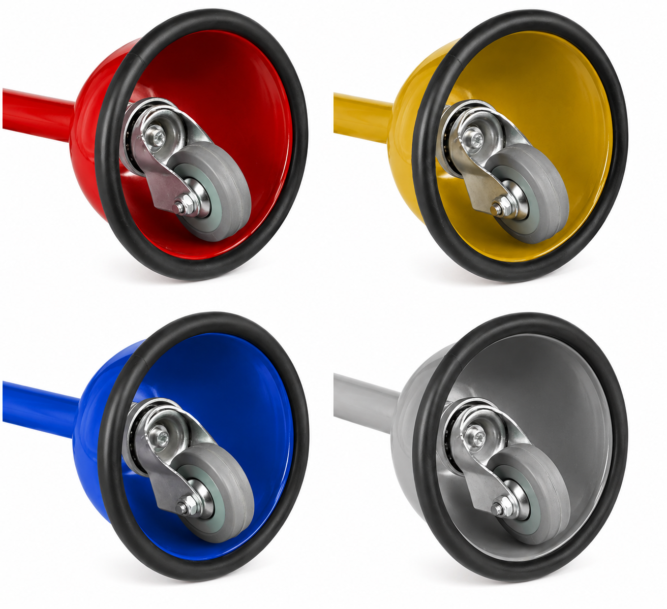 Heavy-duty Hoof Castors for agricultural and livestock equipment, durable and moisture-resistant with smooth maneuverability