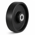Heavy-duty cast iron castor wheels 100-250mm diameter with 350-1500kg load capacity for industrial use