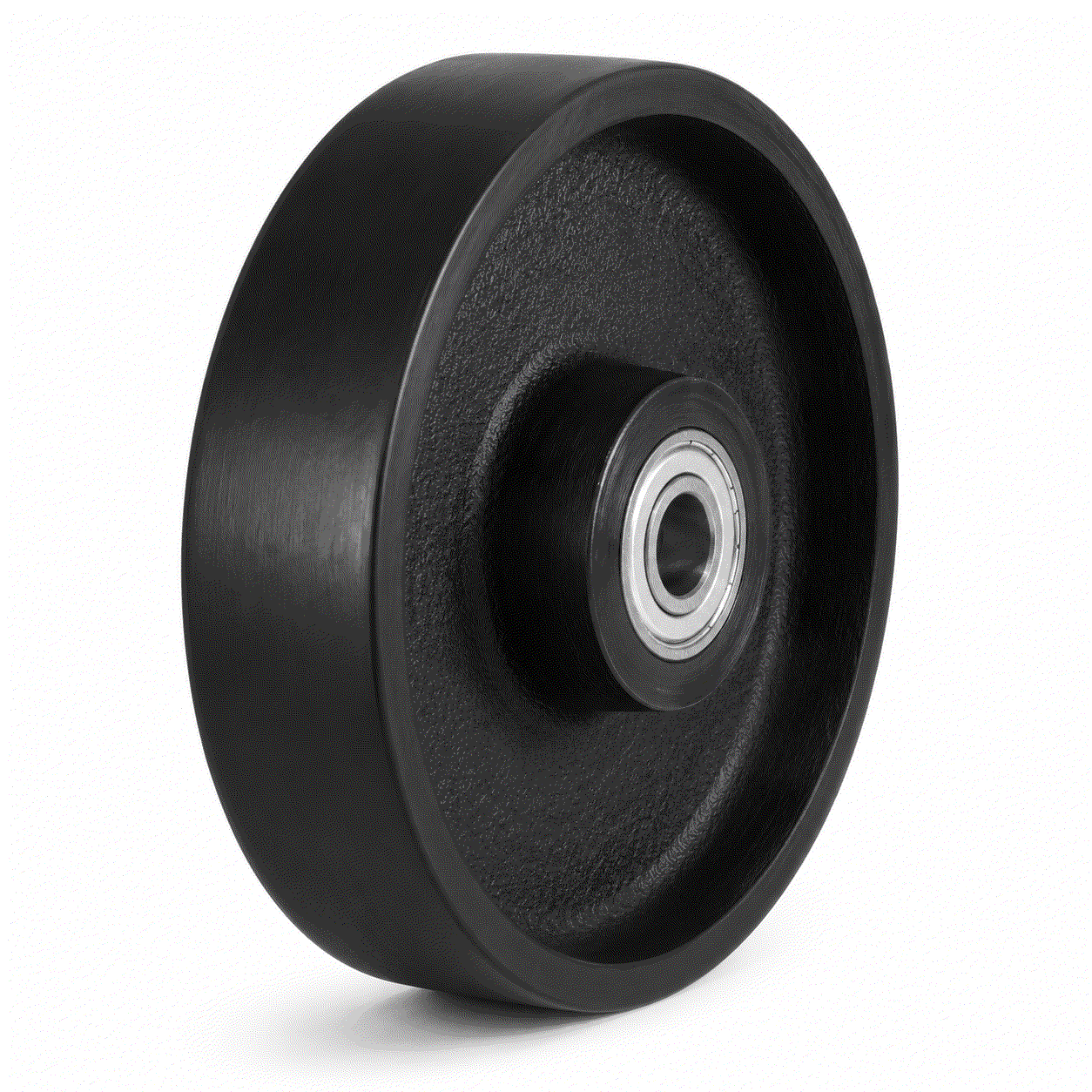 Heavy-duty cast iron castor wheels 100-250mm diameter with 350-1500kg load capacity for industrial use