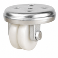 Heavy Duty Low Level Castors with 50mm nylon wheels supporting 160kg load for industrial use