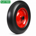 Puncture proof rubber wheels with durable steel centers for heavy-duty industrial and outdoor use