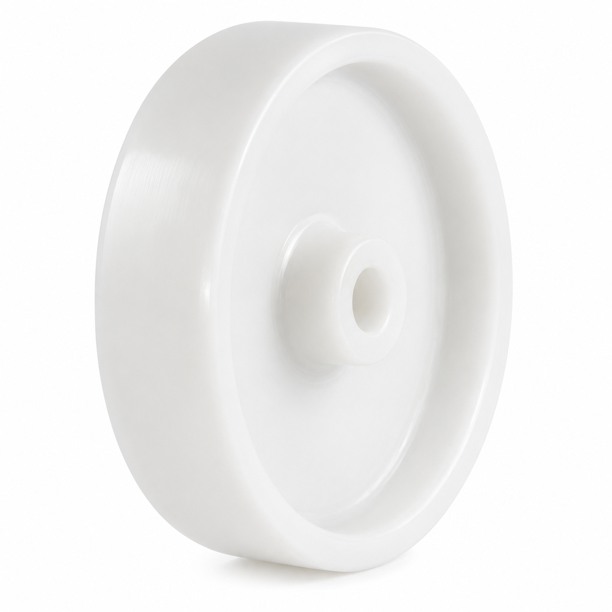 Polypropylene castor wheels in various sizes with durable, chemical-resistant design for industrial and commercial use