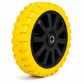 Polyurethane on nylon castor wheels with ball journal bearings for heavy-duty industrial use